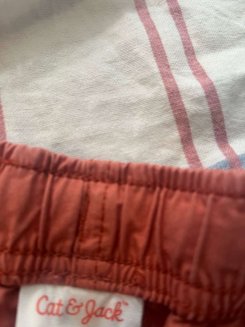 Cat & Jack Rust-Red Elastic Waist Shorts